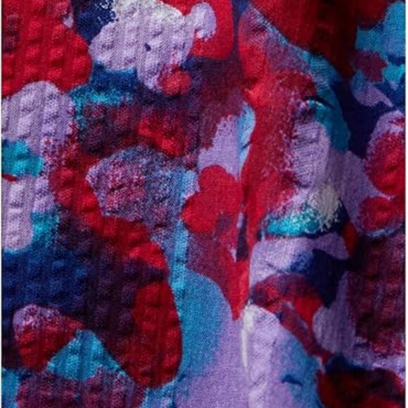 #90 Women's Esprit Cotton Midi Short Sleeve Tie neck Dress, Size Small - Picture 9 of 10